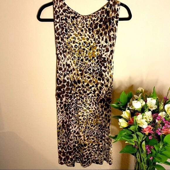 MNG by Mango Leopard Dress Sz S - Picture 5 of 5